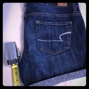 American eagle denim dark wash shirts size 6